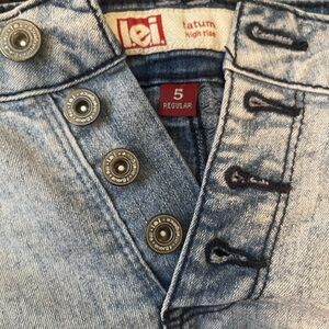 LEI High Rise Denim Shorts